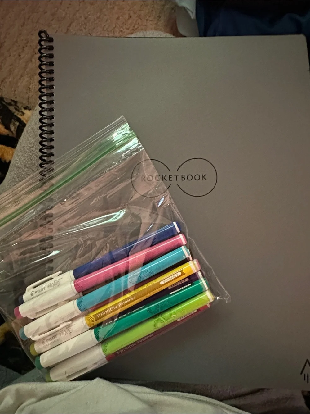 Rocketbook Smart Reusable Notebook - Charcoal Gray Spiral